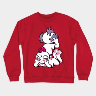 Purple and Pink Weirdo Crewneck Sweatshirt